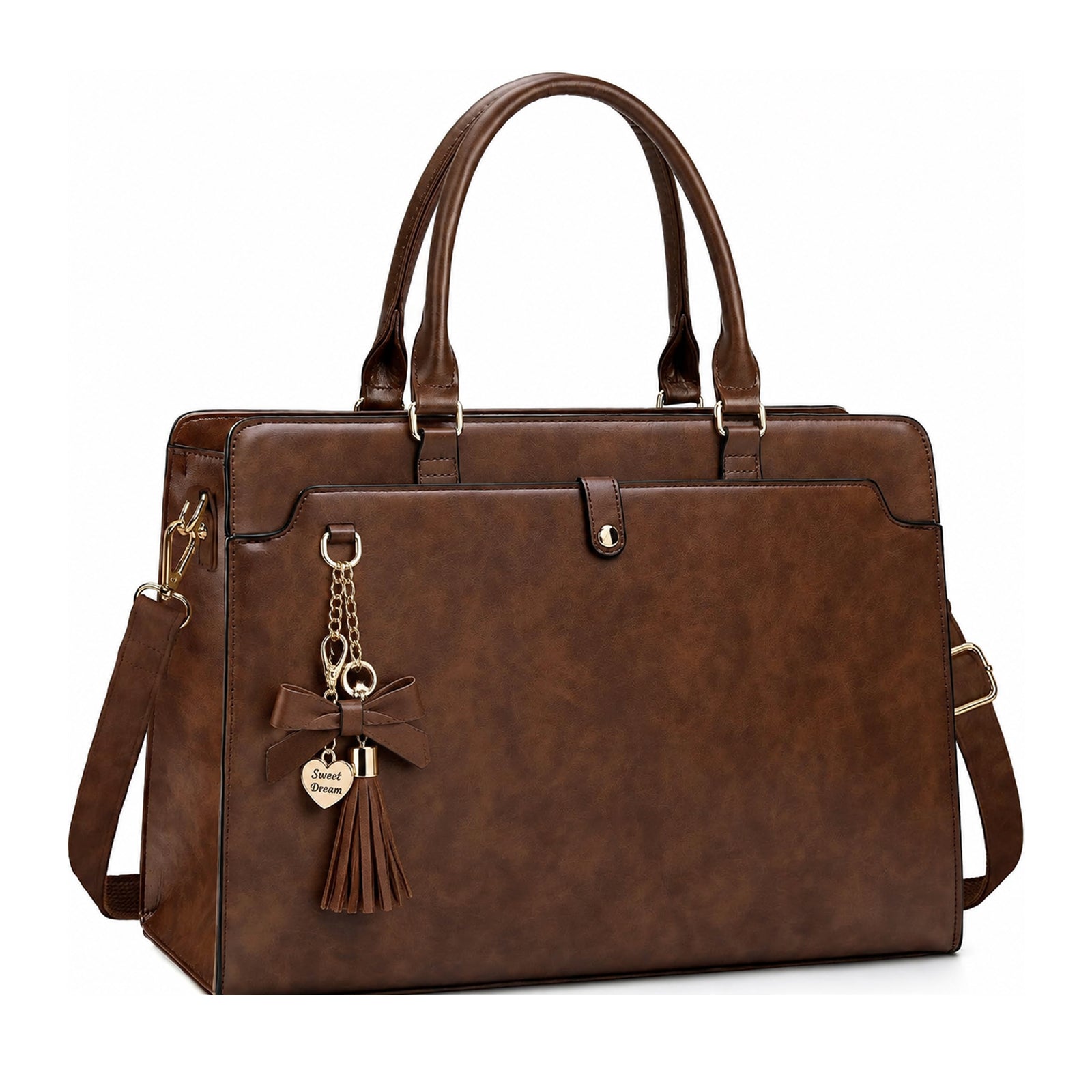Lunavera Bolsa de Mujer para Laptop 15.6 Pulgadas Tote Bag Maletín Negro