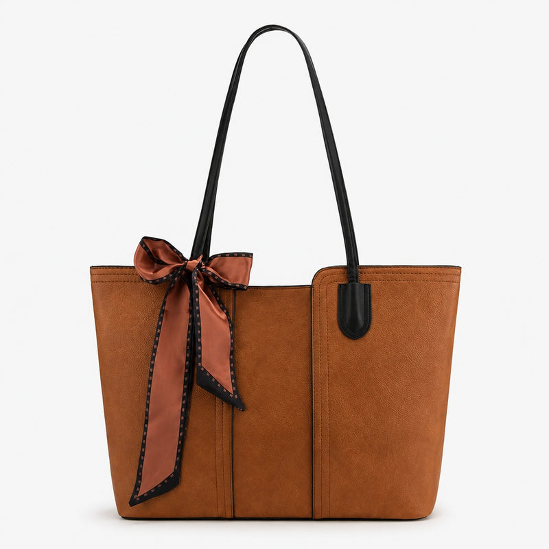 Elegant Vegan Leather Tote Bag for Modern Women – Everyday Work & Shoulder Bag
