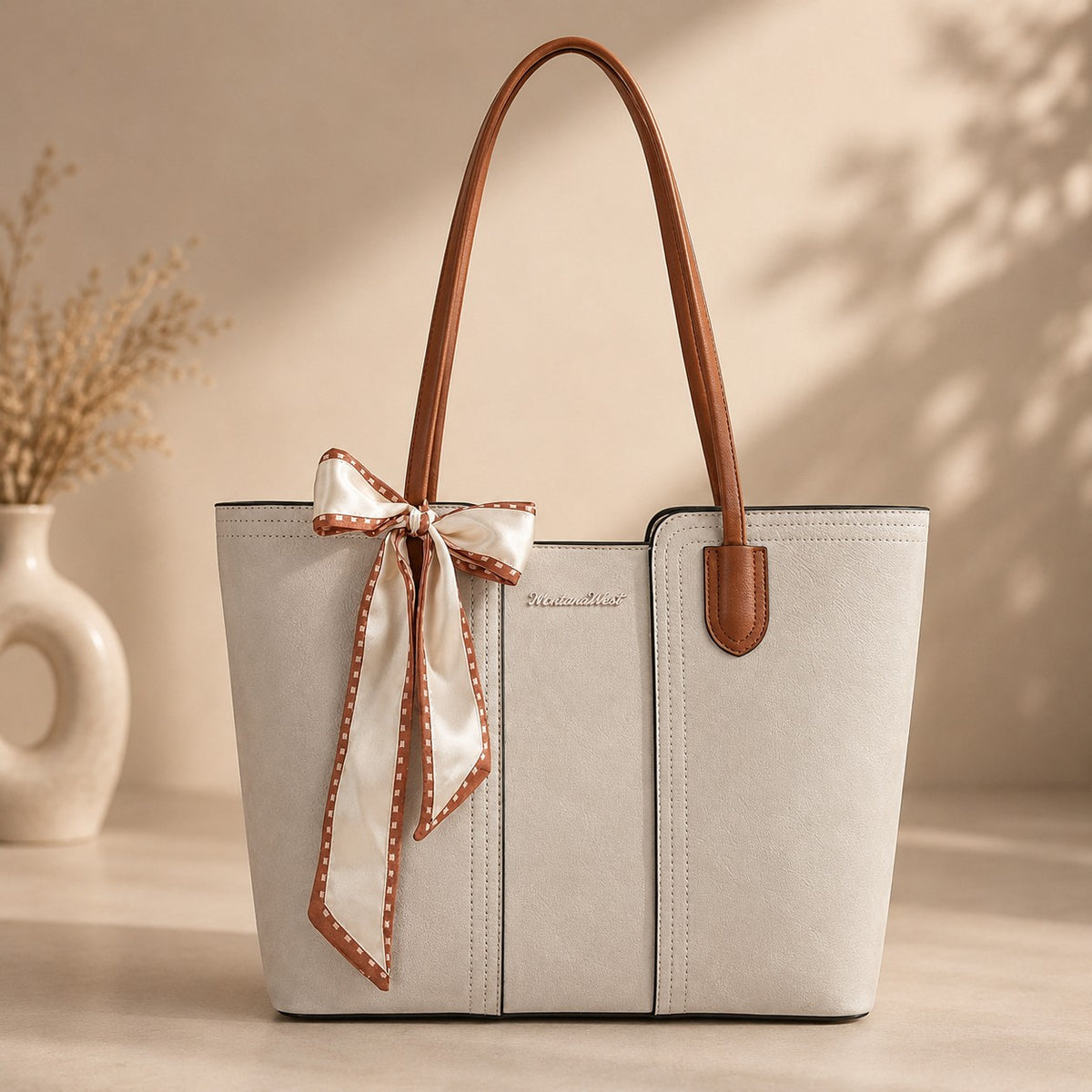 Elegant Vegan Leather Tote Bag for Modern Women – Everyday Work & Shoulder Bag