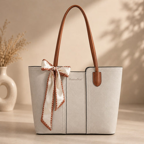 Elegant Vegan Leather Tote Bag for Modern Women – Everyday Work & Shoulder Bag