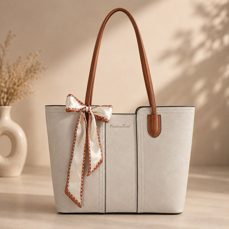 Elegant Vegan Leather Tote Bag for Modern Women – Everyday Work & Shoulder Bag