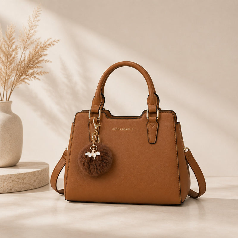 Women’s Elegant Satchel Handbag – Spacious Multi-Pocket Shoulder & Crossbody Bag