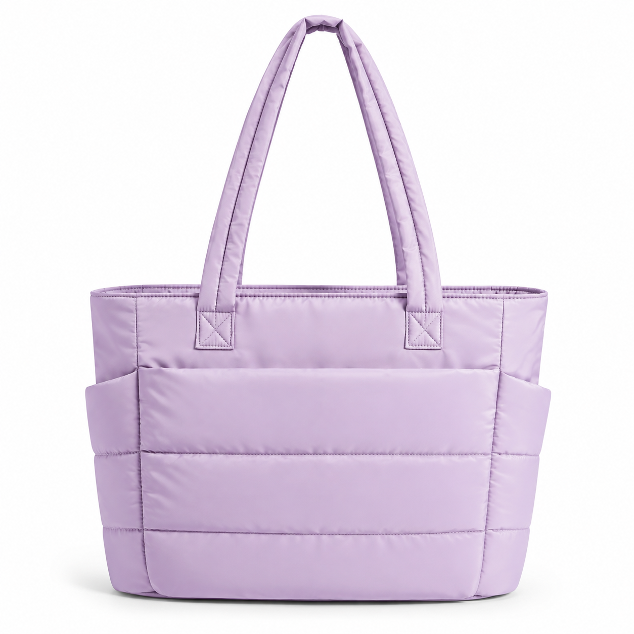 Bolso Tote Puffer para Mujer, Bolsa Acolchada Ligera de Gran Capacidad con Compartimento para Laptop, Bolsa Casual para Trabajo, Viajes y Compras