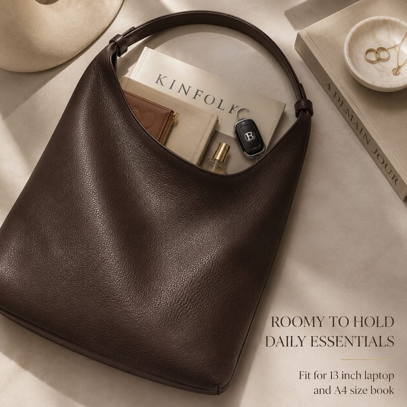 Lunaver Soft Slouchy Hobo Bag – Elegant Everyday Shoulder Bag for Women
