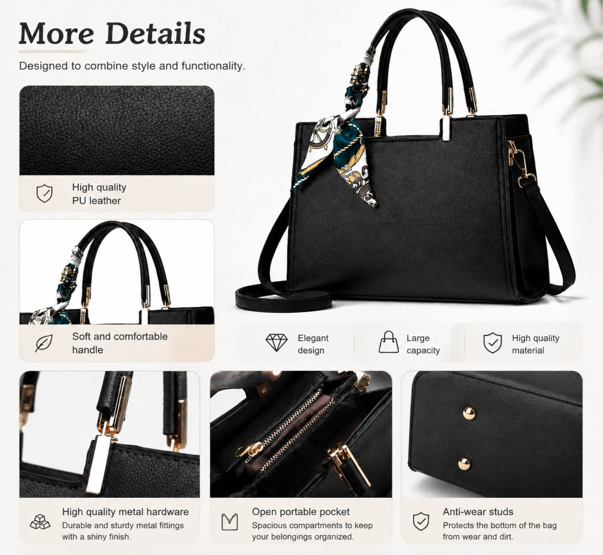 Elegant Women’s Tote Bag – Spacious Everyday Handbag with Shoulder Strap