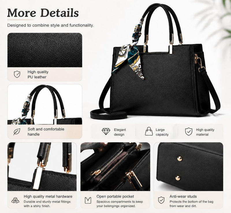 Elegant Women’s Tote Bag – Spacious Everyday Handbag with Shoulder Strap